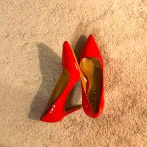 Calvin Klein red heels